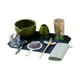 thumbnail image 2 of Kit de de té de 10x completo Batcheo de té de té japonés utensilios de té de cocina para preparar la experiencia del té de desayuno Verde oscuro, 2 of 9