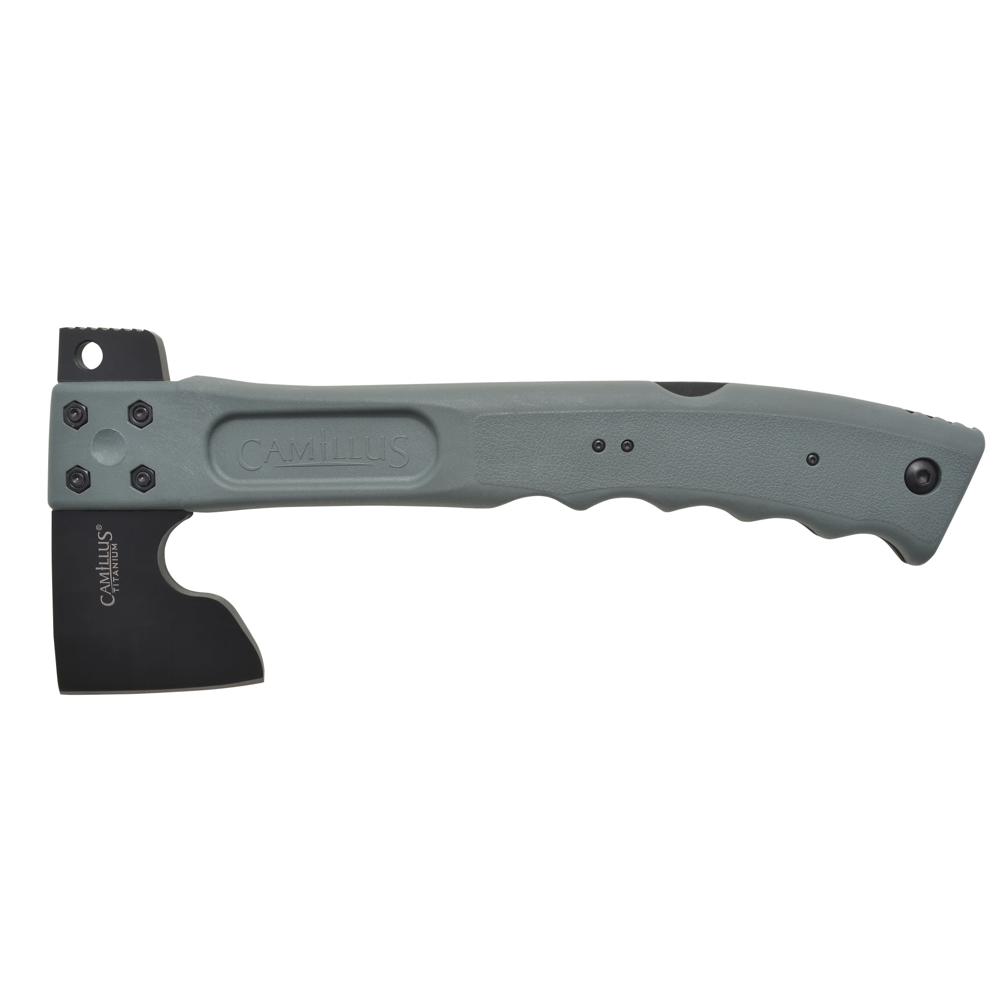 Camillus Camtrax 3in1 Hatchet, Saw, Hammer, Titanium Bonded, Gray