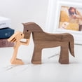 thumbnail image 3 of Black Dog Wood Sculpture with Pointy Ears, 3 of 3