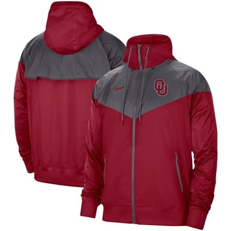 Men's Nike Crimson Oklahoma Sooners Windrunner Full-Zip Jacket