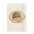 thumbnail image 1 of UK London Umbrella Stamp British Notebook Official Fabric Hard Cover Classic Journal Diary, 1 of 3