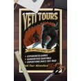 thumbnail image 3 of Yeti Tours, Vintage Sign (12x18 Wall Art Poster, Room Decor), 3 of 3