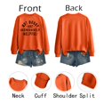 thumbnail image 6 of JFGHDG Oversized Sweatshirt for Women, Crewneck Long Sleeve Casual Fleece Tops Graphic Hoodies Pullover Sweater Orange 2XL, 6 of 8