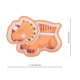 thumbnail image 2 of 1 plato dividido para bebé, vajilla infantil (naranja), 2 of 7