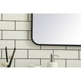 thumbnail image 4 of Soft corner metal rectangular mirror 36x36 inch in Black, 4 of 5