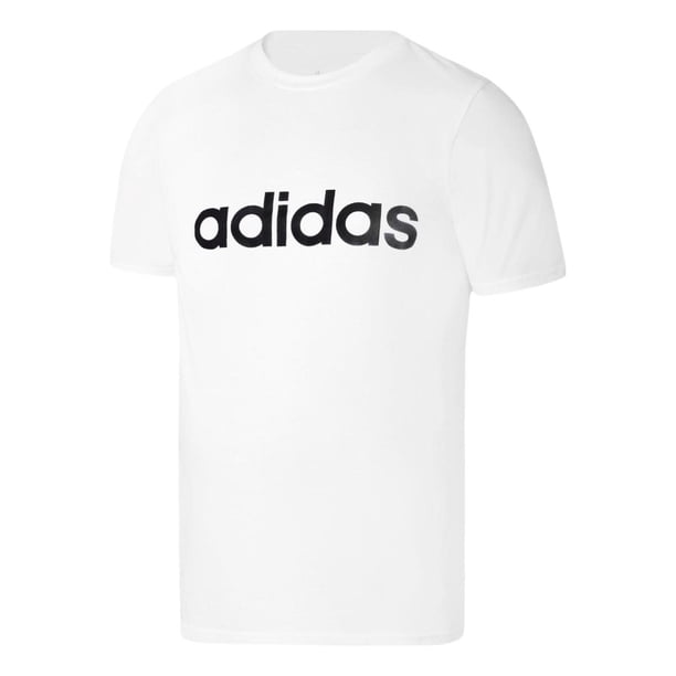 Playera adidas Hombre Logo Lin Blanco Entrenamiento blanco L