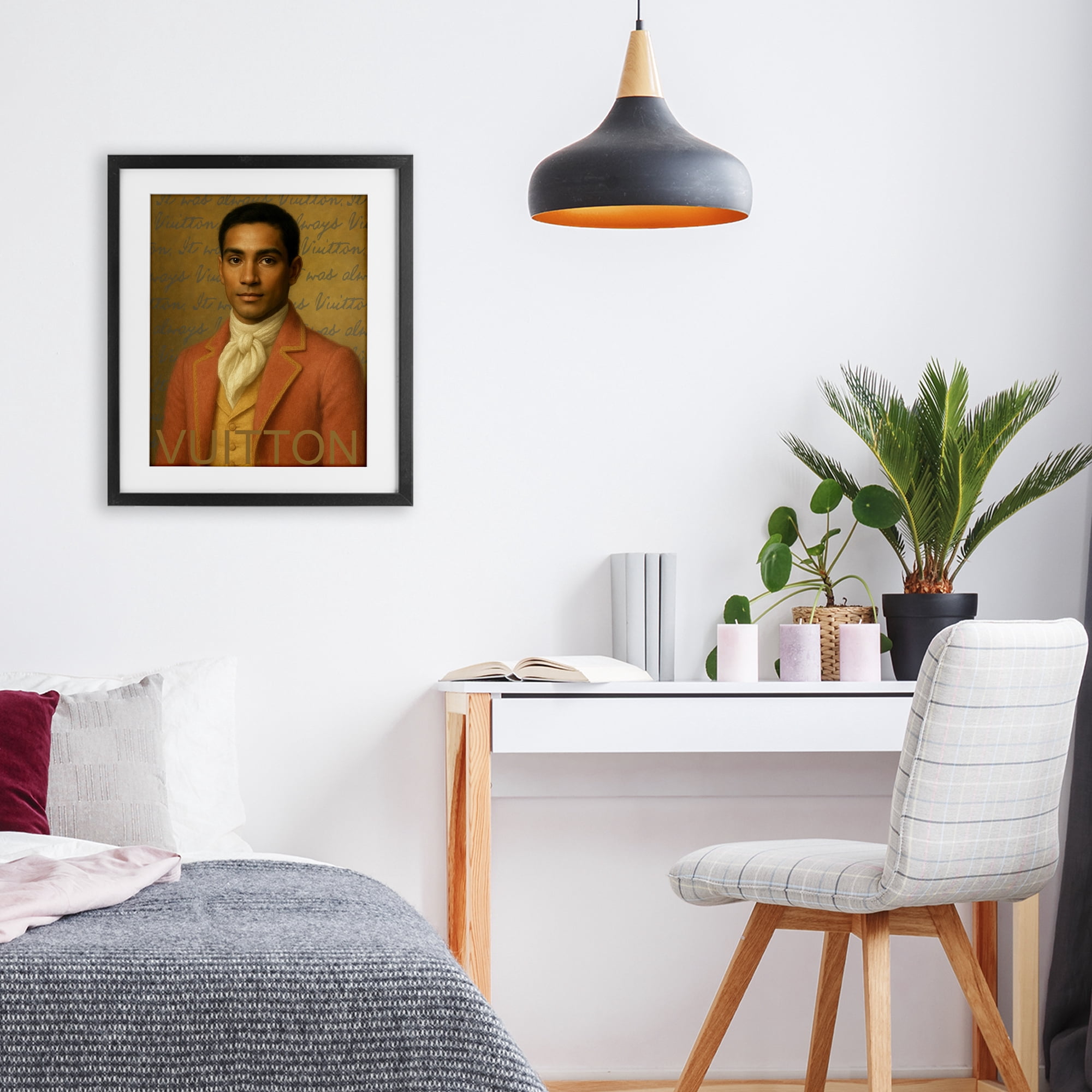 Stupell Industries Vintage Fashion Gent Black Framed Print Under Glass, design by Grotto Studios