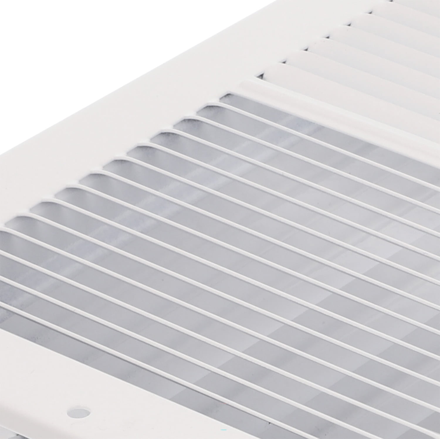 Imperial 12-inch x 6-inch White Sidewall Register, Rectangular, Household Vent Cover 2-Way