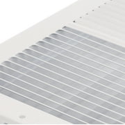 Imperial 12-inch x 6-inch White Sidewall Register, Rectangular, Household Vent Cover 2-Way