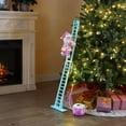 thumbnail image 4 of Mr. Christmas 43 in. Animated Pastel Ladder Climbing White Santa, 4 of 6