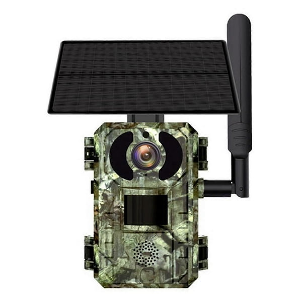 4G Sim Card LTE Cellular 4W Solar 7800MAh Battery Hunting Trail Motion Activated Night Vision 4MP IP