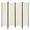 White, variant on Patiojoy 5.6Ft Tall Folding Room Divider Freestanding 4-Panel Privacy Screen w/Iron Frame Black