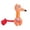 B, variant on Fox Shaped Squeaky Dog Chew Toy with Cotton Rope Tail, Interactive Teeth Cleaning Pet Toy for Small and Medium Dogs, Bite-Resistant Stuffed Dog Toy for Tug and Fetch Games