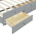 thumbnail image 6 of Full size Daybed with Twin size Trundle and Drawers, Full Size, Gray, 6 of 10