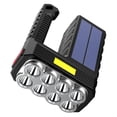 thumbnail image 4 of Linterna solar recargable de 20 W, 8 LED, 6 COB, 3 niveles de brillo ajustable, para exteriores, 4 of 12