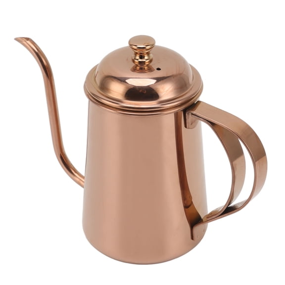 650ml Gooseneck Kettle for Pour Over Coffee - Thickened 304 Stainless Steel Electric Pot with Ergonomic Handle