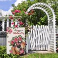 thumbnail image 4 of Jbralid Valentine's Day Dog Garden Flag Love And Kisses Golden Retriever Red Pink Love Heart Wedding Anniversary Banner Vertical Double Sided 12 x 18 Inch Spring Farmhouse, 4 of 5