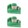 thumbnail image 1 of Ounissouiy Juego de ovillos de lana de 50g y 20g, bufanda de invierno de 2 hebras, Kit de hilo de ganchillo tejido a mano suave, suministros para fruta verde 2piezas, 1 of 6