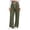 Army Green#sweat pant for women, variant on Women's Tall Wide Leg Sweatpants Casual Drawstring Elastic Waist Waffle Sweatpant Fall Winter Athletic Trousers with Pockets Navy,XL