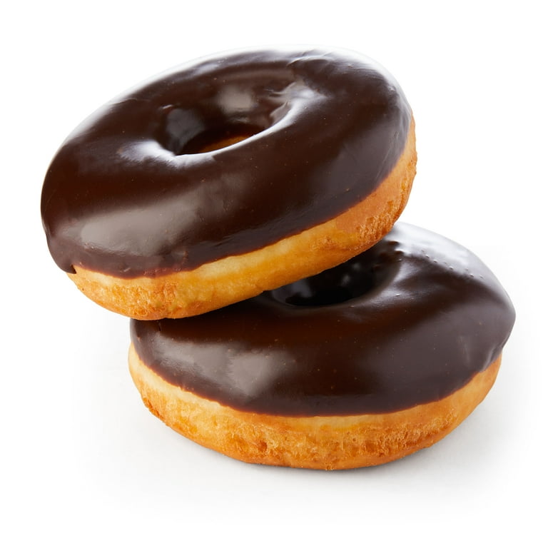 Freshness Guaranteed Chocolate Iced Ring Donuts, 2 Count, 4oz, Shelf-Stable  with Re-closable Box - Walmart.com