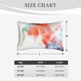 thumbnail image 6 of YFYANG Super Soft Rectangular Plush Cushion Cover (Without Pillow Insert), Modern Watercolor Art Comfort and Non-Pilling Hidden Zip Bedroom Sofa Pillowcases, 20"x30", 6 of 9