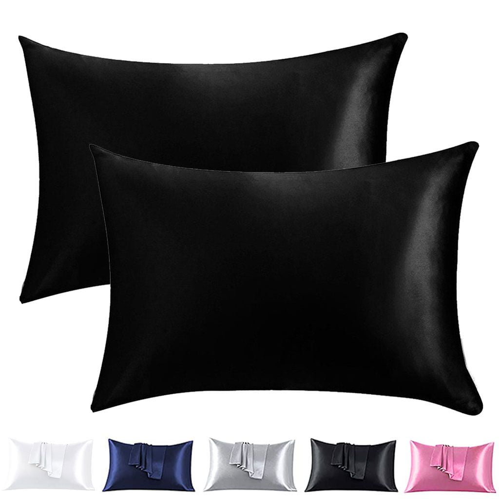 BadPiggies Set of 2 Satin Pillowcases for Hair and Skin Soft Pillow