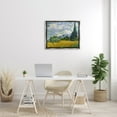 thumbnail image 2 of Stupell Industries Van Gogh Wheat Field with Cypresses Post Impressionist Painting Luster Gray Framed Floating Canvas Wall Art, 24x30, by Vincent Van Gogh, 2 of 5