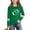 Green, variant on Girls Black Long Sleeve Soccer Heart Graphic Tee Soft Athletic Comfortable Top Crewneck Relaxed Fit T-Shirt,Size 11-12 T