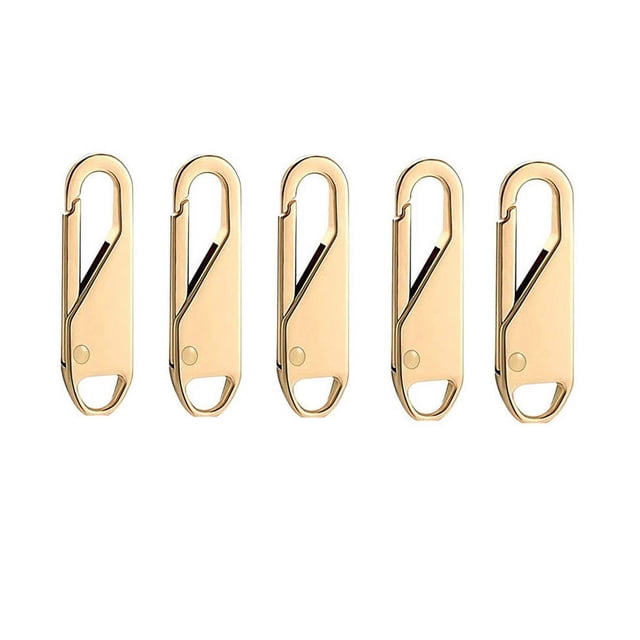 Kit de reparación de cabezal de cremallera de metal desmontable con tirador de cremallera universal de 5/10 piezas para deslizador de cremallera, accesorios de costura para manualidades DIY