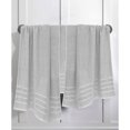 thumbnail image 5 of Feather and Stitch Premium 100% Cotton 6-Piece Towel Set, Grey – Soft, Plush, and Absorbent Bathroom Towels, 5 of 5
