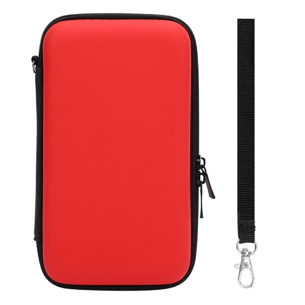 Carrying Case for New 2DS XL, 2DS LL, New 3DS, 3DS with 8 Slots, Protective Hard Shell, Console Accessories Carrying Case, Red
