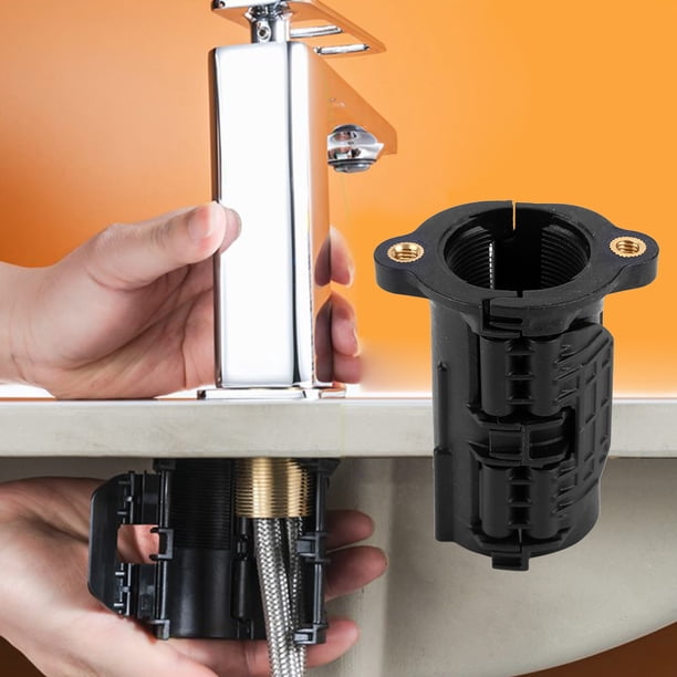 Sujetador De Grifo Tuerca de tornillo fijo de base de 32 mm Diseño de hebilla Tuerca de tornillo fijo de tubería de agua para lavabo