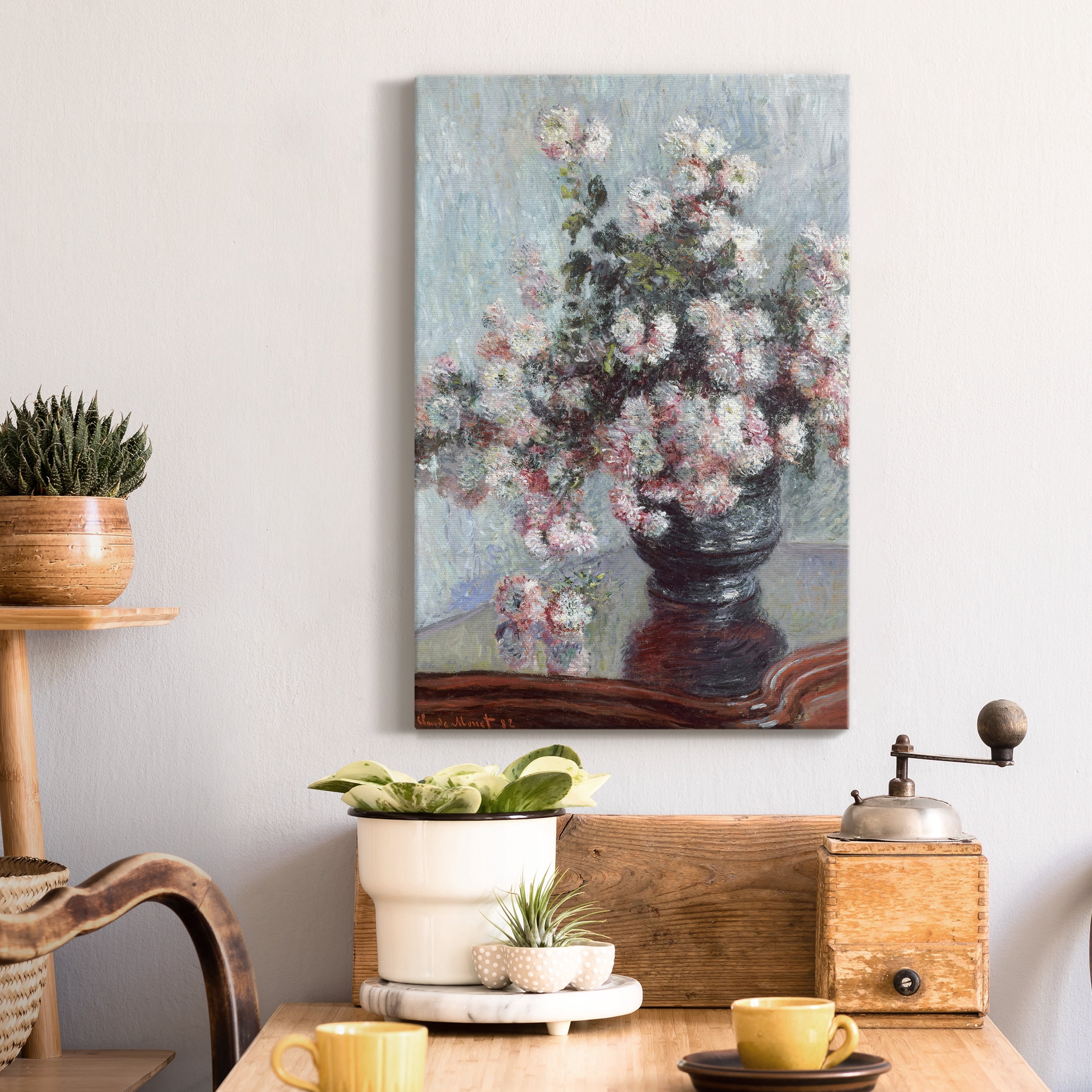 Chrysanthemums Premium Gallery Wrapped Canvas - Ready to Hang - 18 x 27