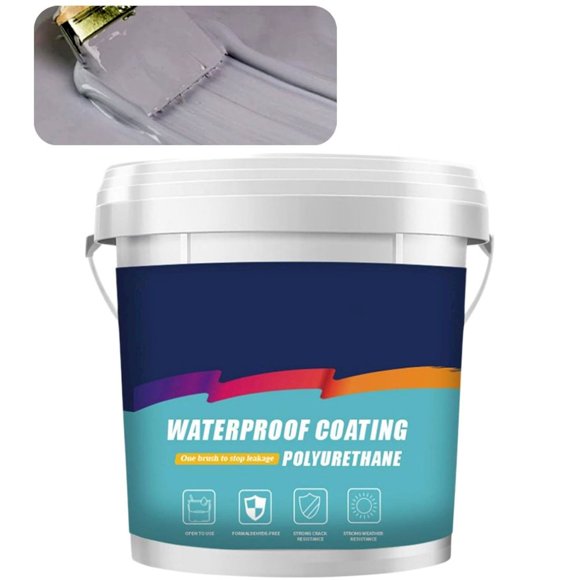HLONK Basement and Foundation Repair Sealant - Waterproof Concrete Sealer & Crack Filler - Flexible Coating for Indoor & Outdoor Use - Waterproofing Paint