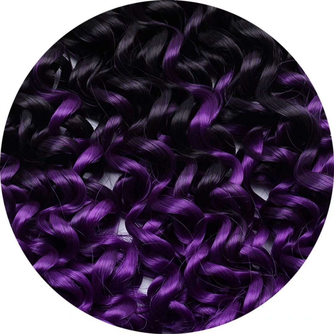 black to purple