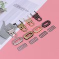 thumbnail image 2 of Milisten 4pcs Practical Locks Metal Locks Purses Closure Lock Bags Accessory (Light Golden, Black, Silver, Rose Gold), 2 of 5