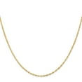 thumbnail image 2 of 14K Yellow Gold Singapore Chain Styles Necklace 1 mm with Spring Ring Clasp 20 inch, 2 of 4