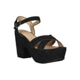 thumbnail image 1 of Women Crisscross Open Toe Platform Chunky Heel Sandal 18465, 1 of 5