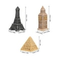 thumbnail image 2 of BEADCEST 3pcs Eiffel Tower Statue Model Train Setups Resin Assorted Color For Romantic Decorations And Bedrooms, 2 of 6