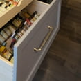 thumbnail image 6 of Goo-Ki 6 Pack 7.6'' Center to Center Vintage Champagne Bronze Cabinet Pulls, Sleek Zinc Alloy Cabinet Handles for Classic Furniture Drawer Hardware, 6 of 7
