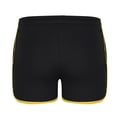 thumbnail image 4 of Tawop Men Printing Casual Sports Running Training Pocket Drawstring Shorts Black L, 4 of 6