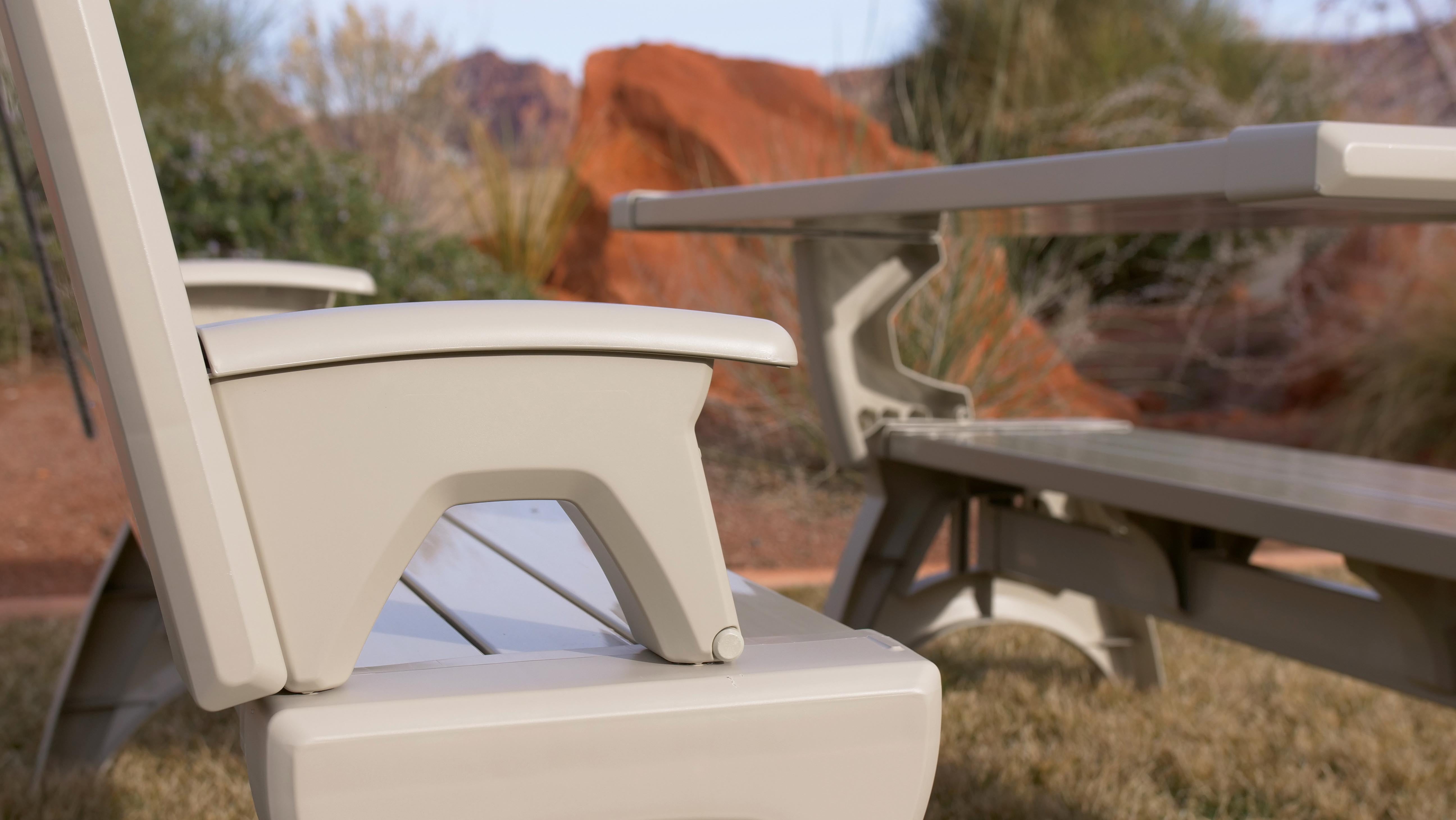 Vinyl outdoor bench deals