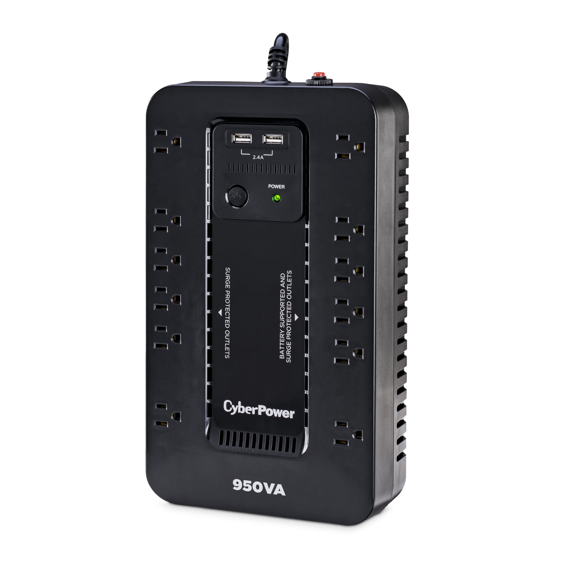 CyberPower SX950U Battery Backup UPS, 950VA/510W, 120V, 12 Outlets, USB, Surge, Cable & Manual Included