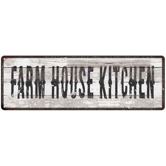 FARM HOUSE KITCHEN Ship Lap Look Country Chic 6x18 Metal Sign Decor 206180044200