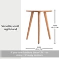 thumbnail image 6 of MH London Bond Solid Mango Wood Triangle End Table 16 x 18 Inch Natural, 6 of 7