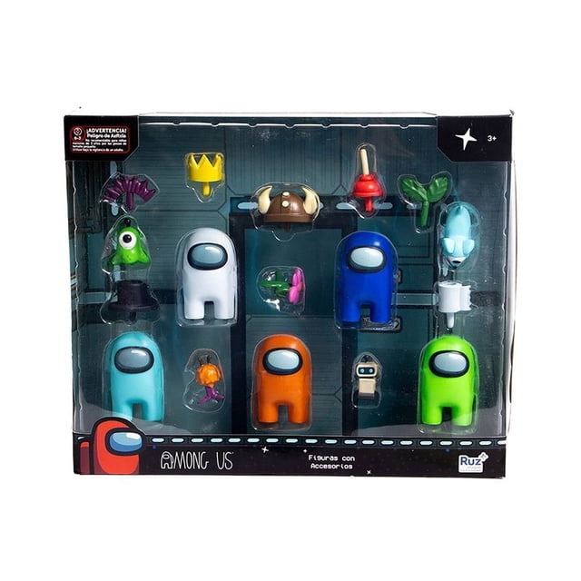 Set Figuras Among Us Ruz con Accesorios