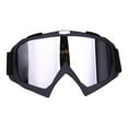 thumbnail image 4 of Gafas de seguridad a prueba de viento Gafas de moto Gafas UV400 resistentes a los arañazos - Negro y plata Negro plata Sunnimix gafas de esquí para mujeres hombres, 4 of 5