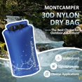 thumbnail image 2 of 30D Nylon Waterproof Storage Sack for Camping, Hiking and fishing- Roll Top Closure-Portable Waterproof Dry Bag-Keeping Luggage Dry and Organized(5L/Red), 2 of 5