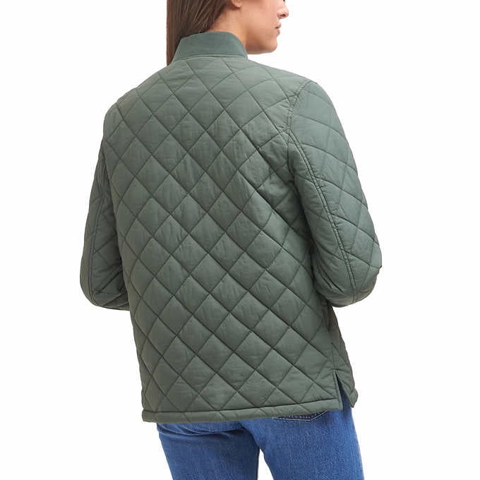 Levi's Ladies' Size Medium Quilted Jacket, Front Zip, 5-Pockets, Sea Green  - Walmart.com