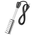thumbnail image 1 of Calentador de agua de inmersión de 1500 W y 110 V, elemento calefactor de agua eléctrico portátil con protección de seguridad, calentador de cubo de acero inoxidable para viajes de acampada, enchufe e, 1 of 5